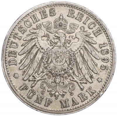 5 марок 1895 года G Германия (Баден)