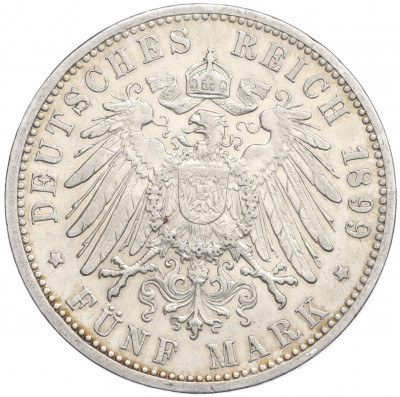 5 марок 1899 года G Германия (Баден)