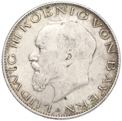 2 марки 1914 года D Германия (Бавария)