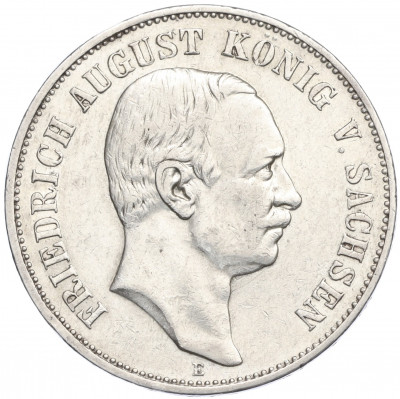 5 марок 1907 года Е Германия (Саксония)