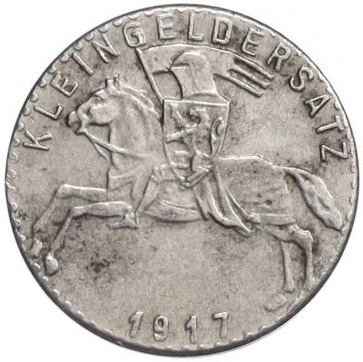 1 пфенниг 1917 года Германия — город Марбург (Нотгельд)