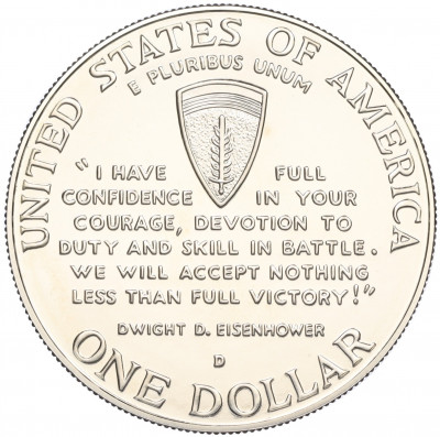 1 доллар 1995 года D США «50 лет высадке союзников в Нормандии»