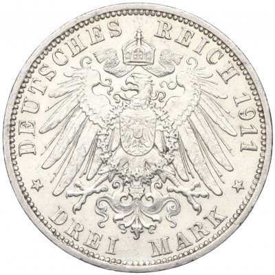 3 марки 1911 года Германия (Ангальт)
