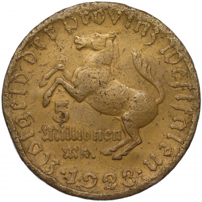 5 миллионов марок 1923 года Германия - Вестфалия (Нотгельд)