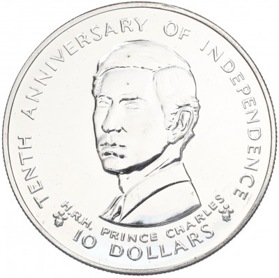 10 долларов 1980 года Ямайка 