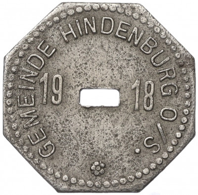 50 пфеннигов 1918 года Германия - город Гинденбург (Нотгельд)
