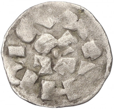 Подражание крестоносцев денарию 1039-1125 года города Лукка (Энрико III-V)