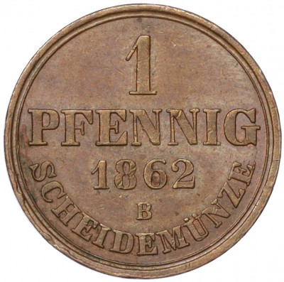 1 пфенниг 1862 года Ганновер