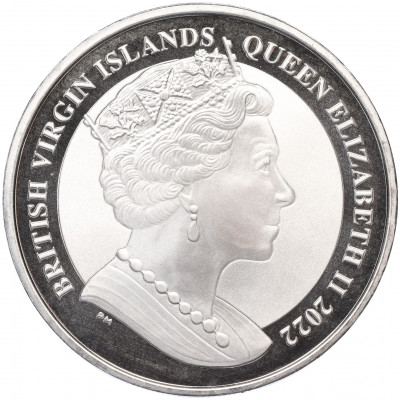 1 доллар 2022 года Британские Виргинские острова «75 лет последней тиражной монете Идущая Свобода»