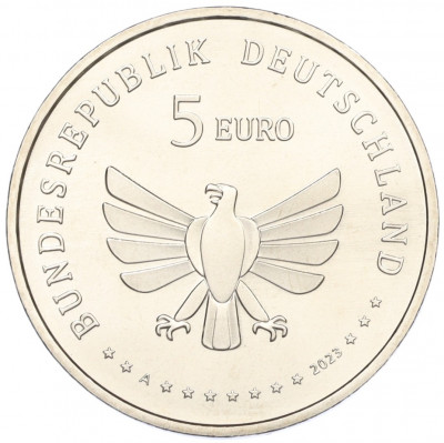 5 евро 2023 года А Германия «Чудесный мир насекомых — Семиточечная коровка»
