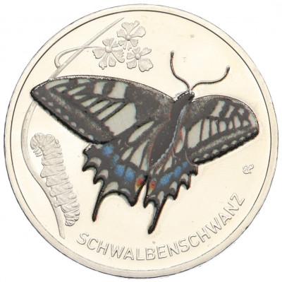 5 евро 2023 года G Германия «Чудесный мир насекомых — Махаон»