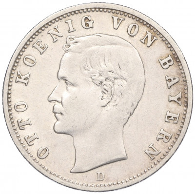 2 марки 1904 года D Германия (Бавария)