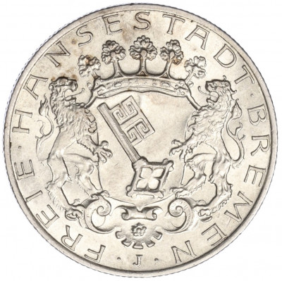 2 марки 1904 года J Германия (Бремен)