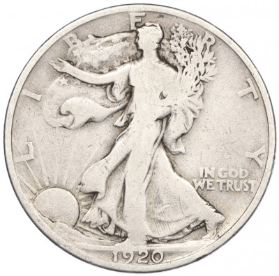 1/2 доллара (50 центов) 1920 года США