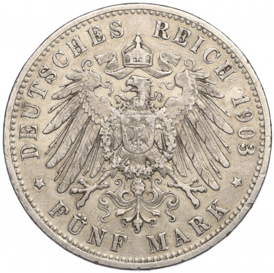 5 марок 1903 года Германия (Бавария)