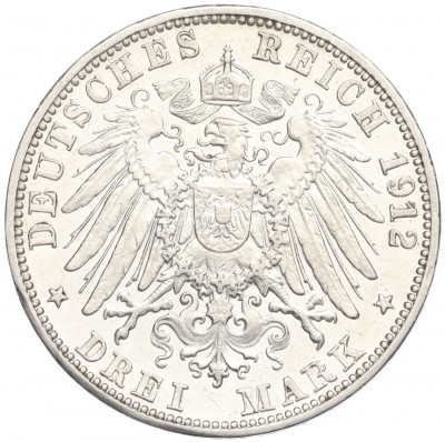 3 марки 1912 года Германия (Баден)