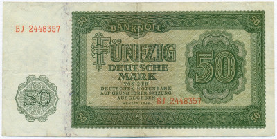 50 марок 1948 года Восточная Германия (ГДР)