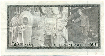 50 франков 1972 года Люксембург