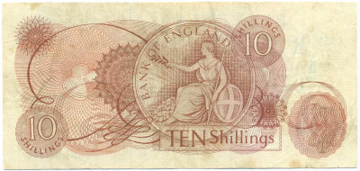 10 шиллингов 1966 года Великобритания (Банк Англии)