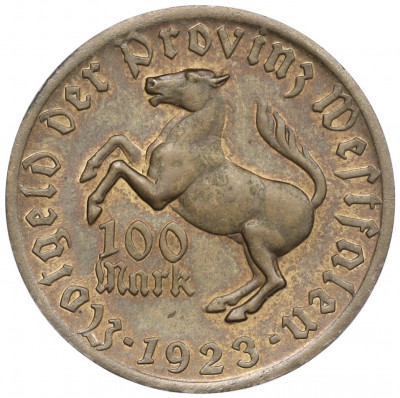 100 марок 1923 года Германия — Вестфалия (Нотгельд)