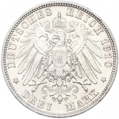 3 марки 1910 года D Германия (Бавария)