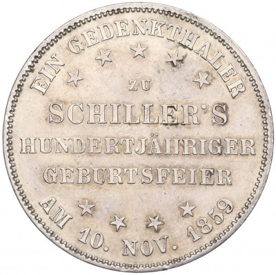 1 талер 1859 года Франкфурт 