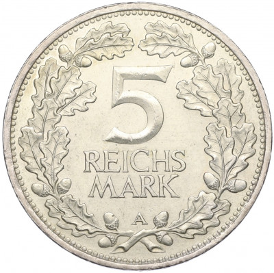 5 рейхсмарок 1925 года A Германия «Тысячелетие Рейнланда»