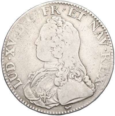 1 экю 1727 года А Франция (Людовик XV)