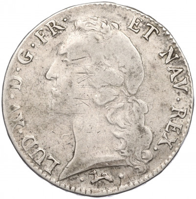 1 экю 1753 года L Франция (Людовик XV)