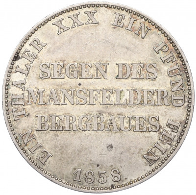 1 талер 1858 года Пруссия 