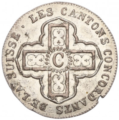 1 батцен 1829 года Швейцария - кантон Во