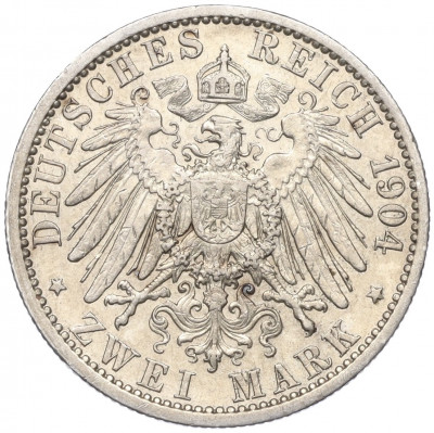 2 марки 1904 года Германия (Любек)