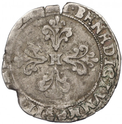 1/2 франка 1590 года Франция