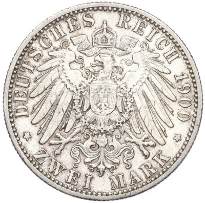 2 марки 1900 года Германия (Вюртемберг)