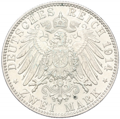 2 марки 1914 года Германия (Бавария)