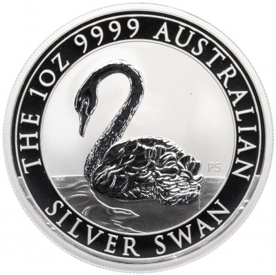 1 доллар 2021 года Австралия «Серебряный лебедь»