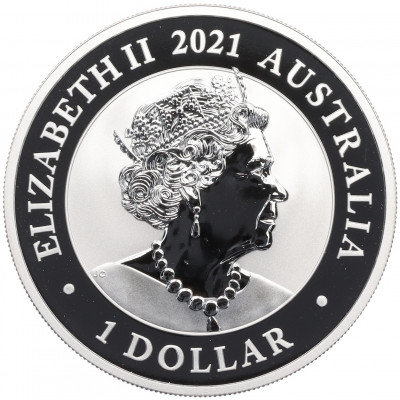 1 доллар 2021 года Австралия «Серебряный лебедь»