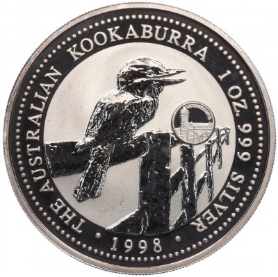 1 доллар 1998 года Австралия «Австралийская Кукабара»
