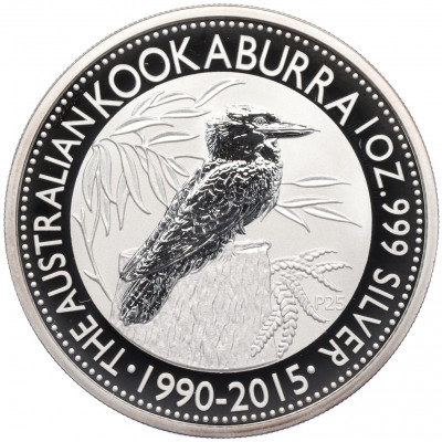 1 доллар 2015 года Австралия «25 лет Австралийской Кукабаре»