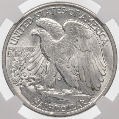 1/2 доллара (50 центов) 1940 года США в слабе NGC (MS63)