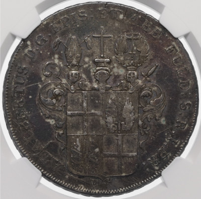 1 талер 1795 года Фульда - в слабе NGC (AU DETAILS)