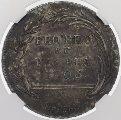 1 талер 1795 года Фульда - в слабе NGC (AU DETAILS)