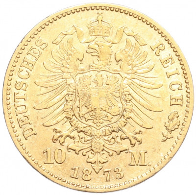 10 марок 1873 года Германия (Пруссия)