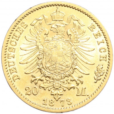 20 марок 1873 года Германия (Пруссия)