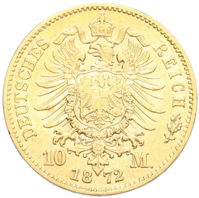 10 марок 1872 года Германия (Бавария)