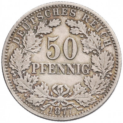 50 пфеннигов 1877 года G Германия