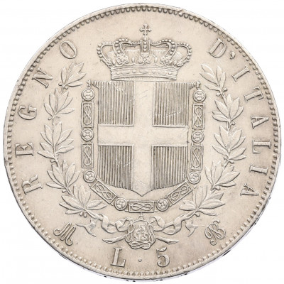 5 лир 1872 года Италия