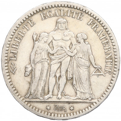5 франков 1873 года А Франция