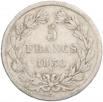5 франков 1838 года A Франция