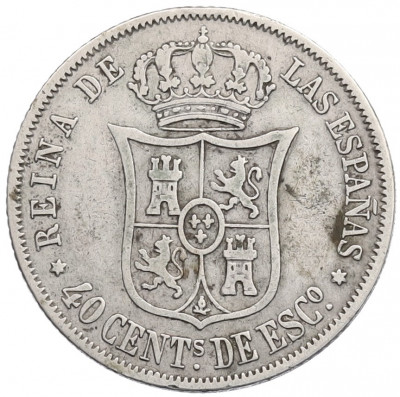 40 сентимо 1866 года Испания